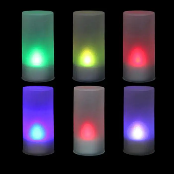 LED Electronic Color Change Flicker Candle Light Home Party Decor 669