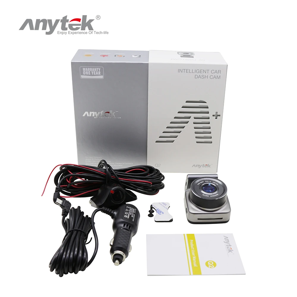 Anytek Q2 новейший Автомобильный видеорегистратор радар детектор FHD 1296 P Wi Fi видео