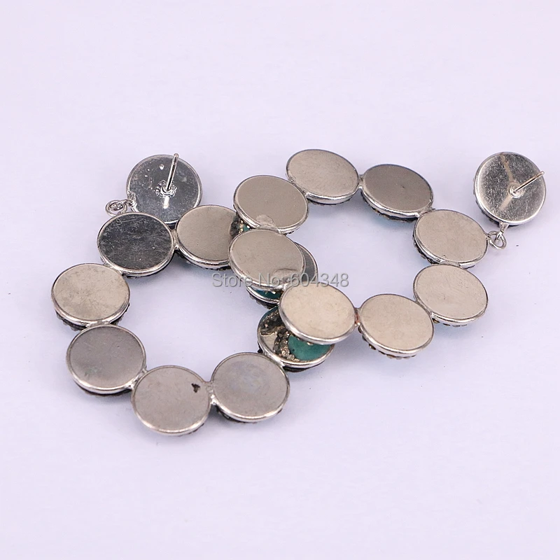Женские серьги подвески с голубым камнем Howlite 3 пары|dangling earrings for women|dangle earringsearrings |