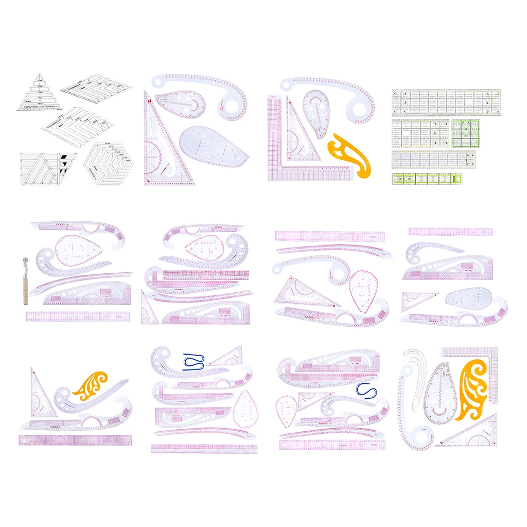 9 шт. линейка для одежды|Швейные инструменты и аксессуары| |