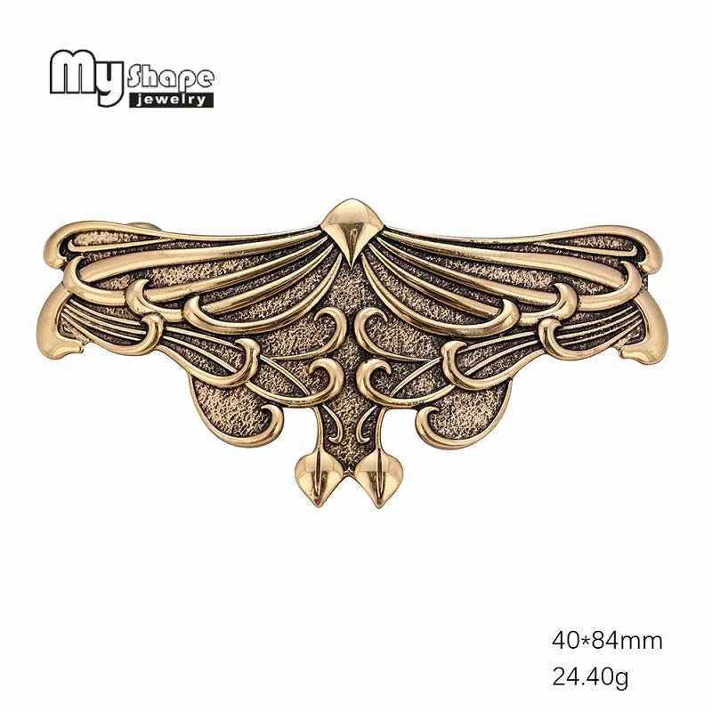 Gold My shape Znic, заколки для волос из сплава с бабочкой, заколки для волос, головной убор с изображением Феникса, заколка для волос с насекомыми, Мотылек, украшение для девочек, подарок - Окраска металла: Gold