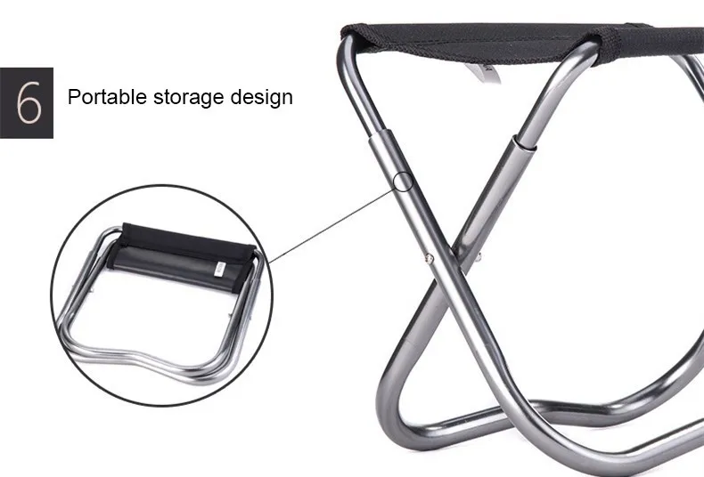 Naturehike легкий вес Открытый Алюминиевого Сплава Рыбалка Стул Портативный Складной