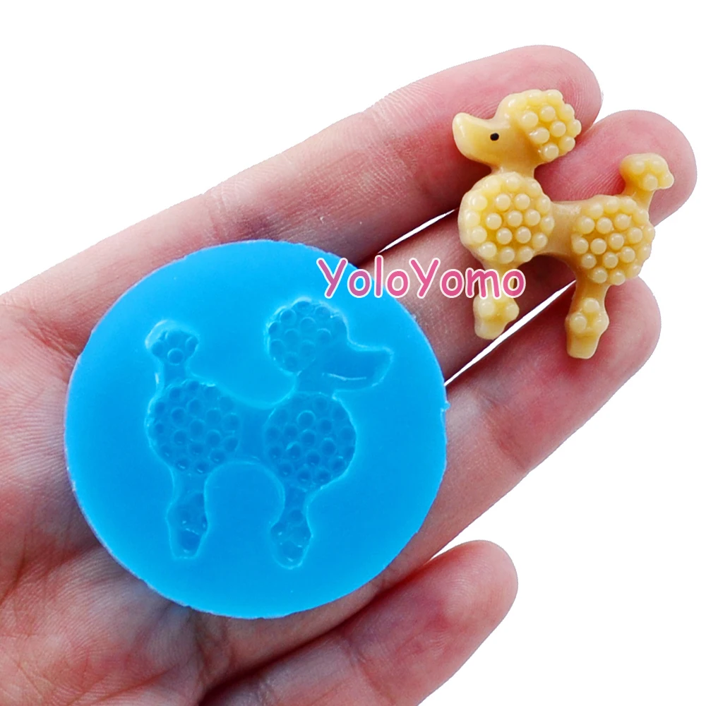 D142YL 24 5 мм Пудель/собака силиконовая форма-форма в виде животных Sugarcraft Fonant печенья