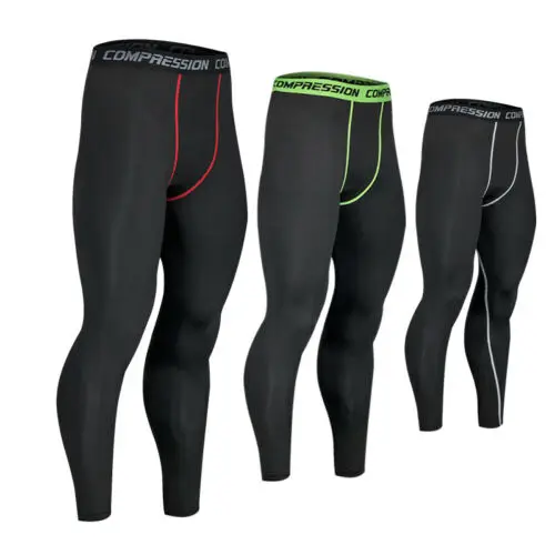 

Compression Pants Base Under Layer Men Sports Apparel Long Fitness Gym Legging