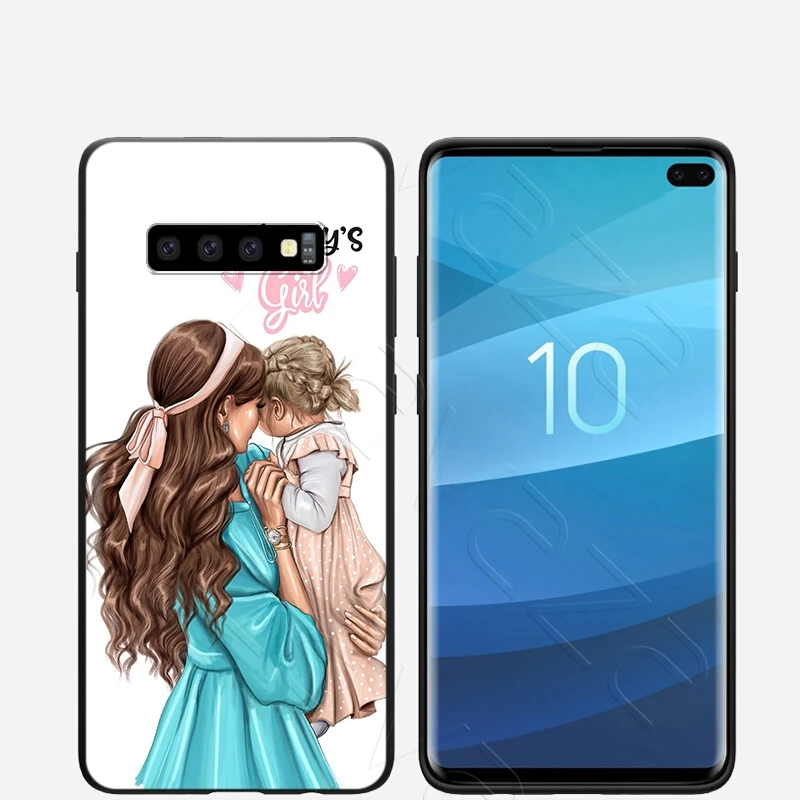 Lavaza мода для малыша и мамы Королевы девочек чехол Samsung Галактики S6 S7 край J6 S8 S9 S10