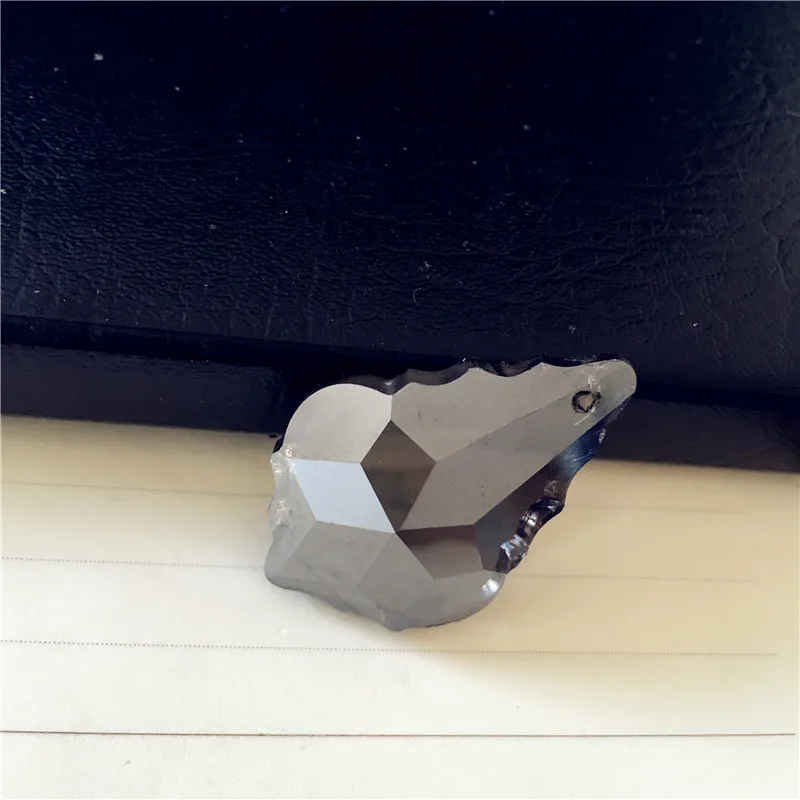 Блестящие и яркие 200 шт. 38 мм дым серый хрустальные подвески для люстры висит