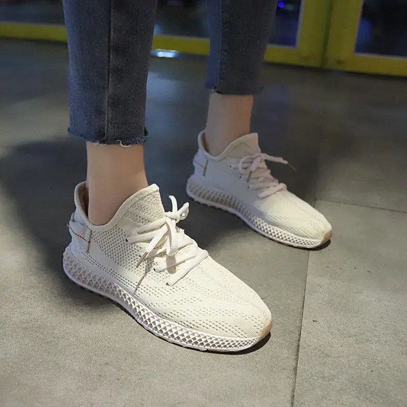 Beige Женские кроссовки; цвет желтый, красный; коллекция года; модная женская повседневная обувь на платформе в Корейском стиле; женская обувь из дышащего сетчатого материала; Basket Femme - Цвет: Beige