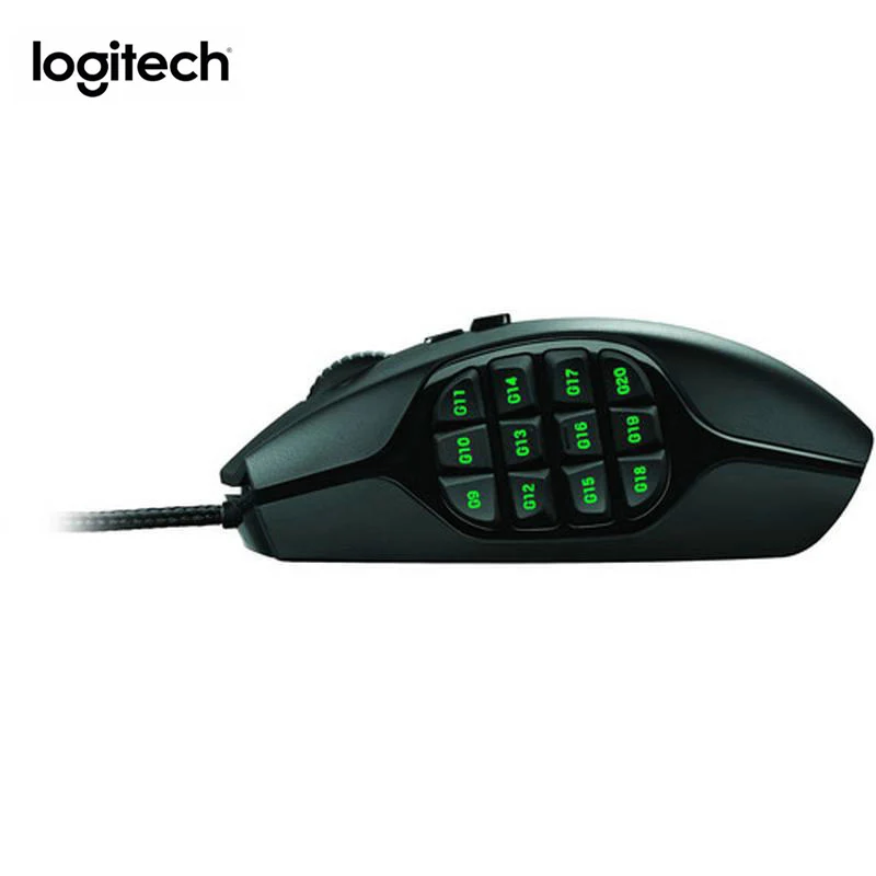 Original Logitech G600 Gaming Mouse Wired RGB Esports Mouse 17 Programmable Buttons Desktop Laptop PC Gaming Portable Mice