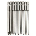 9 шт. X набор магнитных отверток Philips 14 дюйма 6,35 мм хвостовик S2 легированная сталь 100 мм длинный набор магнитных шестигранных отверток