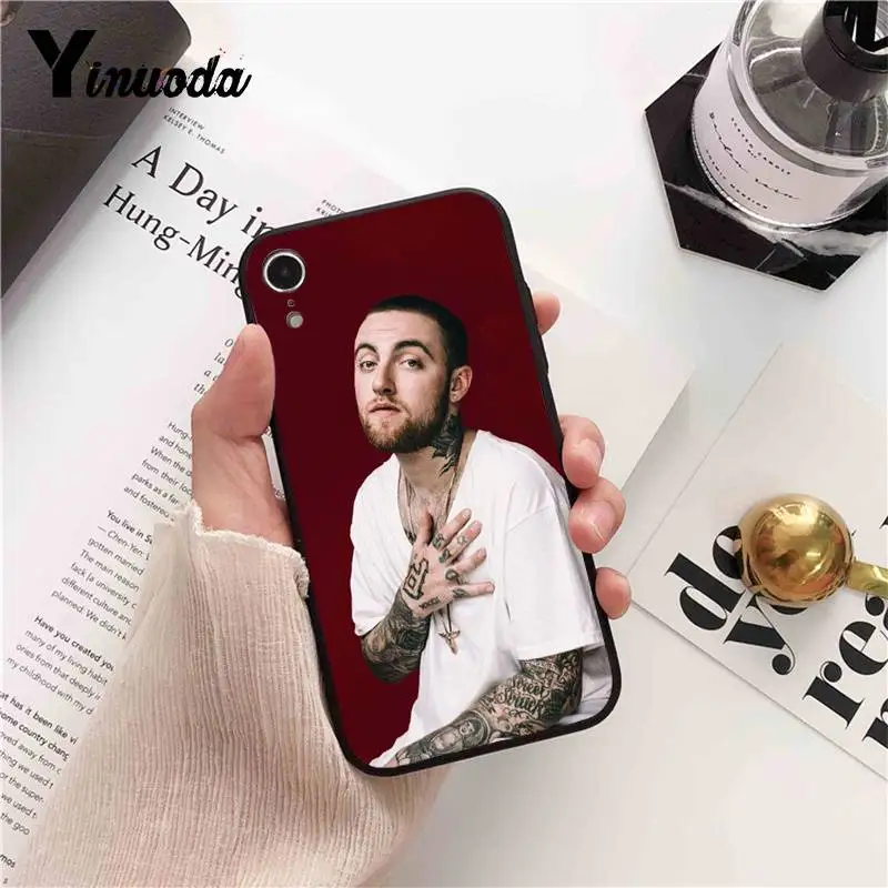 Yinuoda Mac Miller Rapper Phone Cover for iPhone 8 7 6 6S 6Plus X XS MAX 5 5S SE XR 10 11 pro max | Мобильные телефоны и
