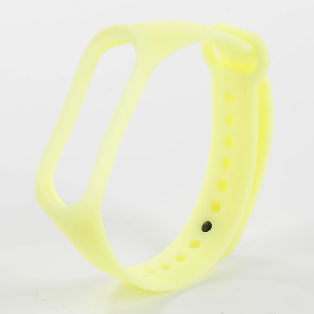 D Yello Для mi Band 3 4 Lu mi nous наручный ремешок для Xiaomi mi Band 3 спортивный силиконовый цветной браслет для Xiaomi mi Band 4 Смарт-часы браслет - Color: D Yello