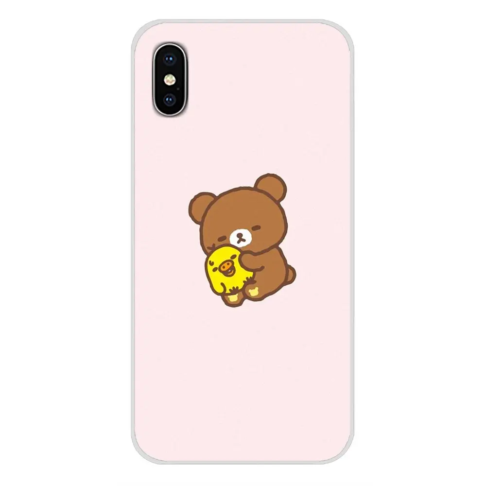 For Samsung Galaxy S3 S4 S5 Mini S6 S7 Edge S8 S9 S10 Lite Plus Note 4 5 8 9 Accessories Phone Cases Covers Cute Rilakkuma Bear | Мобильные