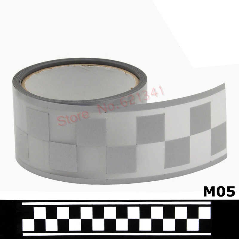 50 мм (2 дюйма) самодельная Серебристая Светоотражающая предупреждающая лента