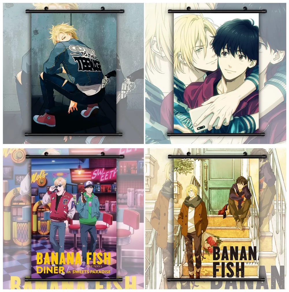 

Banana Fish Ash Lynx Anime Manga Wall Poster Scroll Home Decoration Wall Art