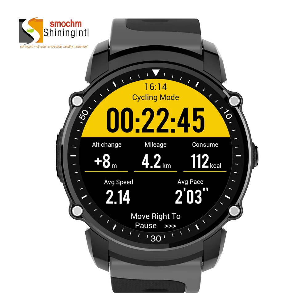 Smochm Bluetooth Smart часы FS08 Водонепроницаемый IP68 Плавание gps Спорт на открытом воздухе