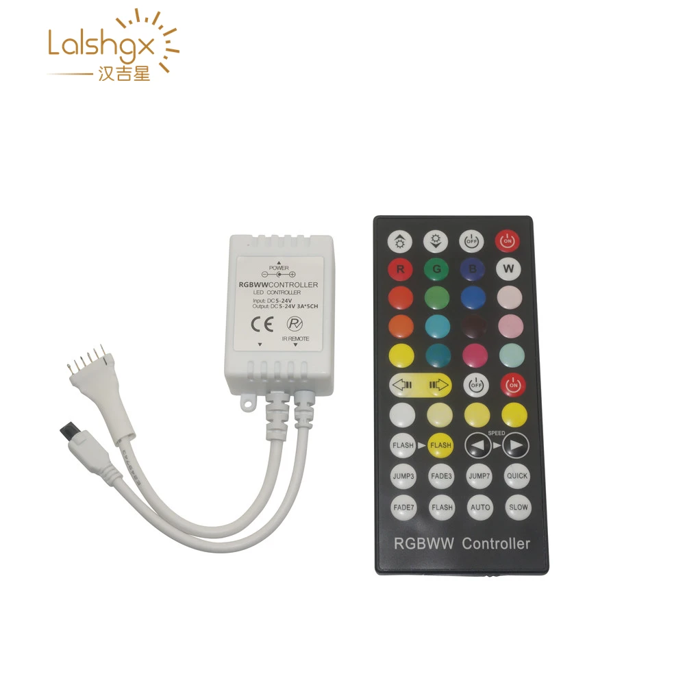 

DC5V-24V 44 Key RGB CCT WW CW LED Controller Dimmer 6Ch IR Remote For 6pin SMD 5050 Led Strip Light Tape Ribbon