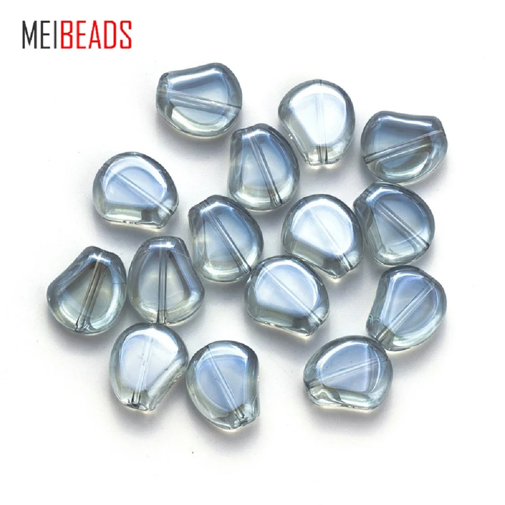 MEIBEADS, 20 шт./лот, 13*15 мм, цветные Кристальные бусины неправильной формы чечевицы, аксессуары для браслетов, сделай сам, изготовление ювелирных изделий EY6066