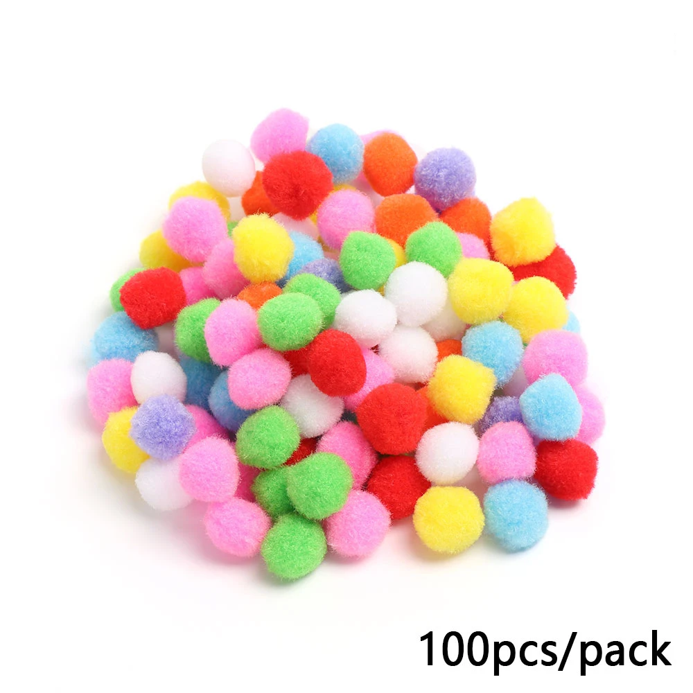 100 шт. 10/15/20/25/30/40 мм Мини пышная Нижняя многоцветный Pom Poms помпонами ручной работы милые дети игрушки Сделай Сам товары для шитья и рукоделия
