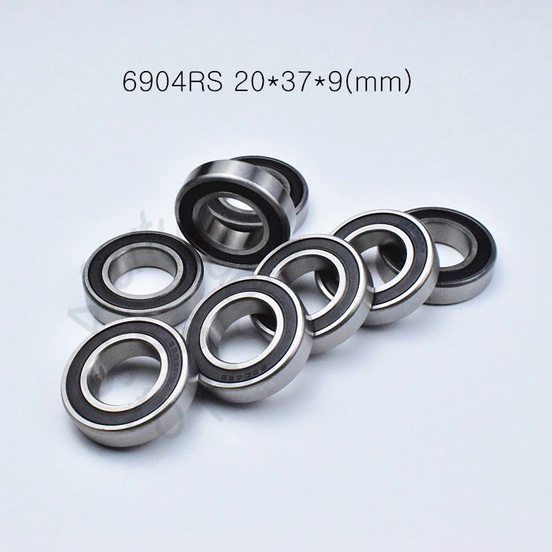 6904RS 20*37*9 (мм) 10 шт. подшипник ABEC 5 6904 из хромистой стали резиновый с тонкой