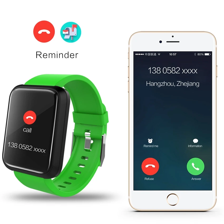 Smart Band SN60 плюс в реальном времени монитор сердечного ритма браслет