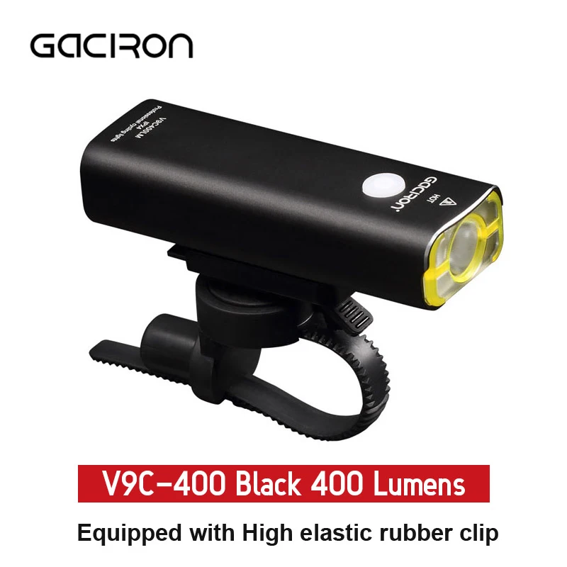 Светодиодный фонарь GACIRON для горного велосипеда 400 лм USB перезаряжаемый дорожного