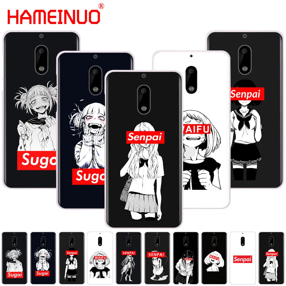 HAMEINUO Sugoi Senpai аниме waifu чехол для телефона Nokia 9 8 7 6 5 3 Lumia 630 640 640XL 2018 | Мобильные