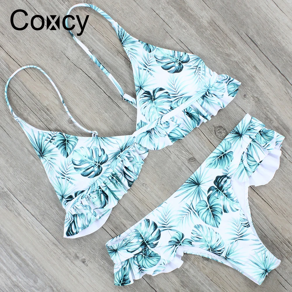 Coxcy пикантные Трусики бикини Для женщин Купальник Push Up Купальники для малышек