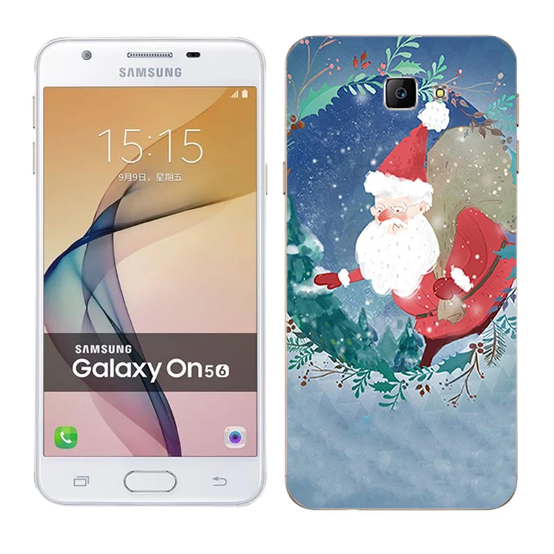 Для Samsung Galaxy J5 Prime on5 2016 чехол силиконовый мягкий TPU X'mas Day Painted 5 0 &quotдля Duos G570F |
