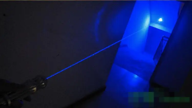 Высокая Мощность Синий лазерная указка Pen 450nm лазерный луч света фокус пушки