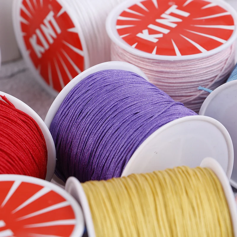 45 м/0,8 мм DIYNylon шнур китайский узел макраме храповый хвост браслет плетеная веревка браслет из ожерелья и бисера Изготовление ювелирных изделий