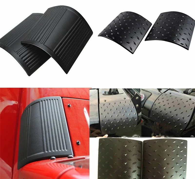 Последний прочный для Jeep JK аксессуары черный корпус капота Броня пара Wrangler Rubicon