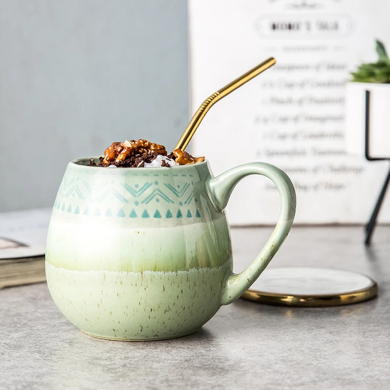 Керамика чашка кофе бытовой контракт офисные кружка большая емкость ins Северный