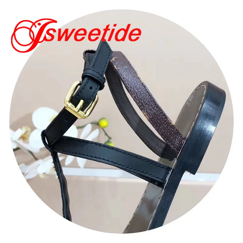 Сандалии женские летние из натуральной кожи роскошные брендовые римские