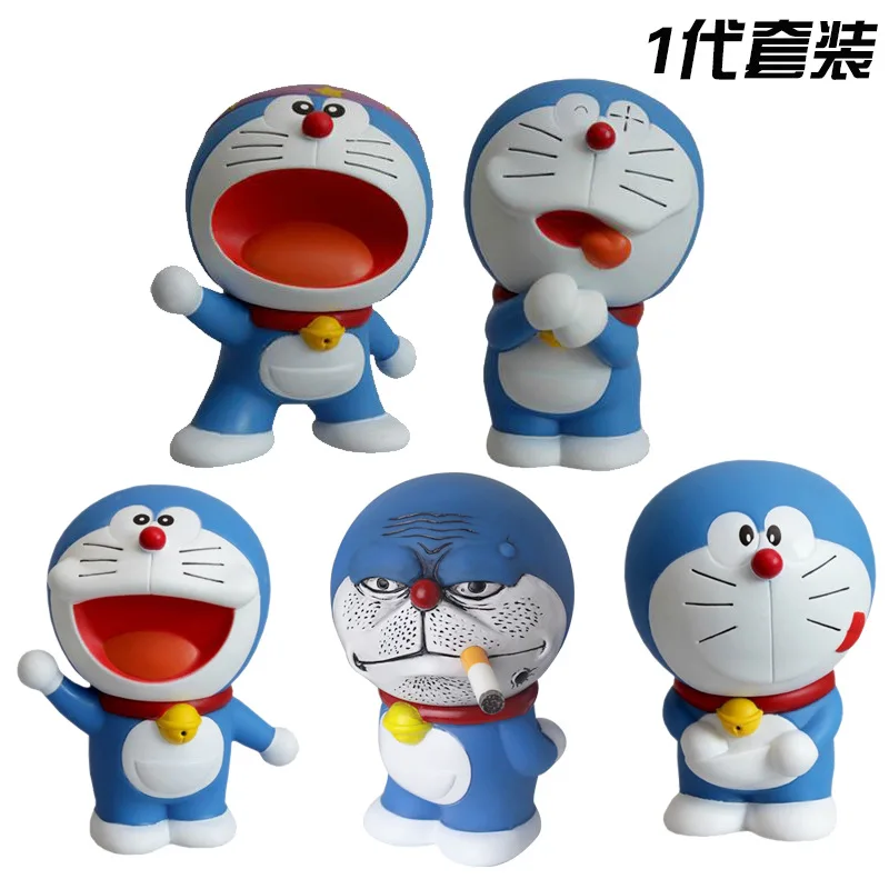 Doraemon Jingle Кот фигурка милое выражение улыбка робот кошка автомобиль декоративные