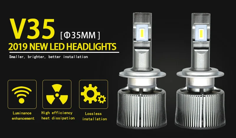Для нанесения хайлайтера и Выделите ledH1 H4 H7 H8/H9/H11 9005/HB3 9006/HB4 9012 Автомобильные фары, противотуманные фары 60 Вт 6000lm 6000-6500k