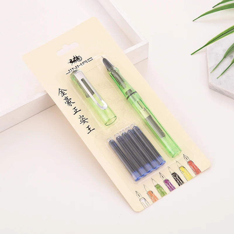 Jinhao 599a положительная осанка костюм каллиграфия ручка для письма kalem lamy Высококачественная чернильная ручка пилот Студенческая пластиковая чернильная ручка