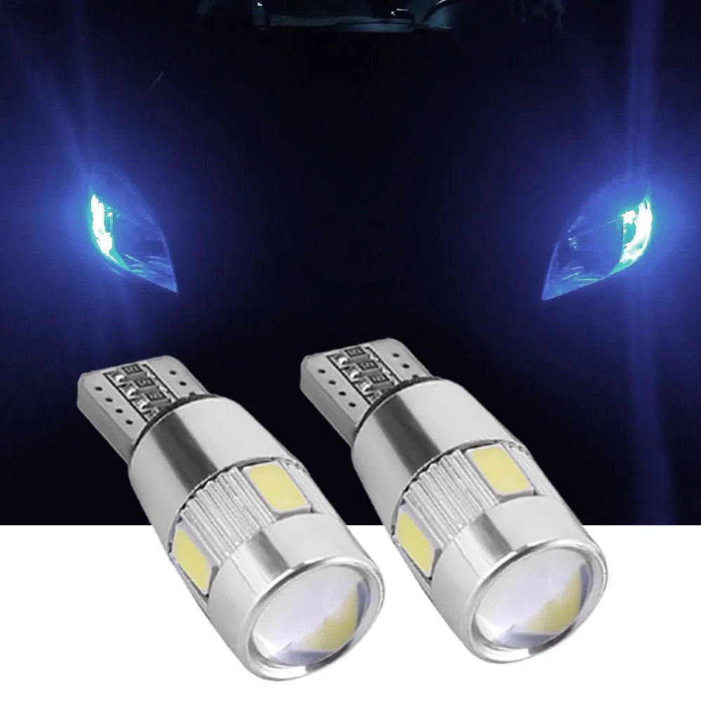 2/4/6 шт. Автомобильный светодиодный светильник с can-bus T10 5630 6SMD декодирования W5W Ширина светильник авто светильник-излучающий диод Клин светильник Парковка лампа