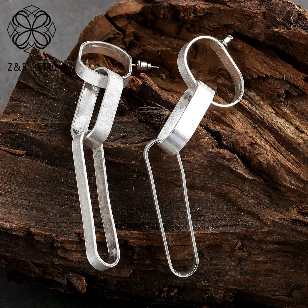 Hotsale Silver Stud Earrings for Women Jewelry Geometric Metal Charm Female Fashion Earrings Wholesale Dangle Pendientes