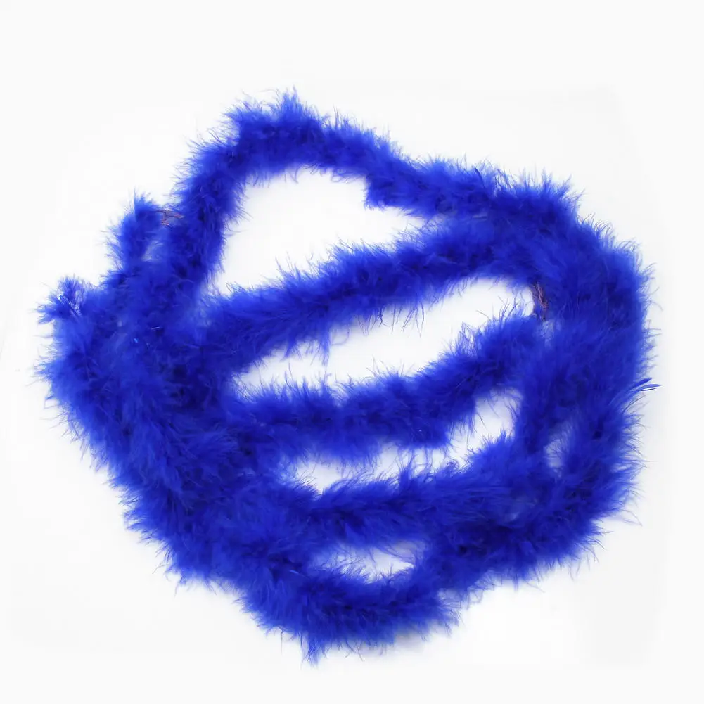 Темно синее пушистое перо полоска боа DIY курица искусственное платье украшение