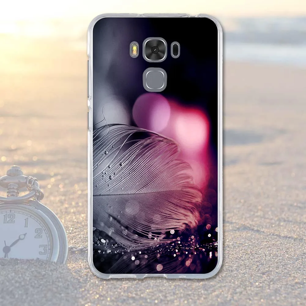 Силиконовый чехол для Asus Zenfone 3 Max Zc553kl, мягкий чехол из ТПУ с классным цветком для Asus Zenfone 3 Max, чехол 5,5 Zc553kl - Цвет: 8