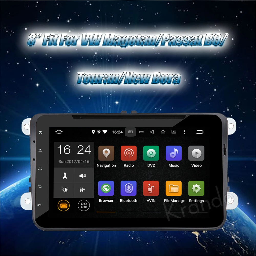 Krando 8 &quotAndroid 7 1 для Vw MAGOTAN PASSAT B6 TOURAN Автомобильная навигационная и мультимедийная