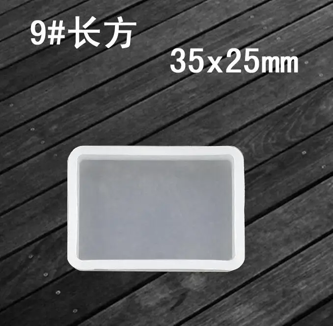 XCDIY силиконовые формы для бижутерия, подвески, кулоны милые животные кошка кролик олень лошадь Смола силиконовые формы ремесло инструмент DIY ювелирные изделия - Цвет: rectangle
