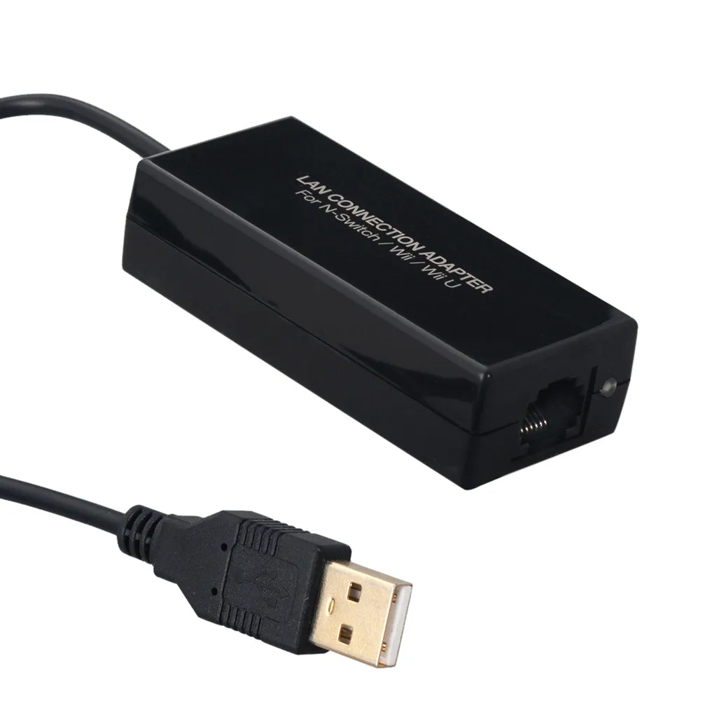 Новая 100 Мбит/с USB2.0 протянутая проволока Lan Соединительный адаптер для nintendo Switch/wii U