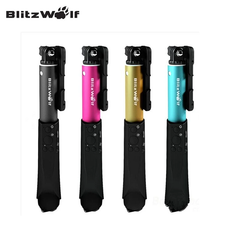 BlitzWolf Универсальный bluetooth проводной беспроводной селфи палка Портативный