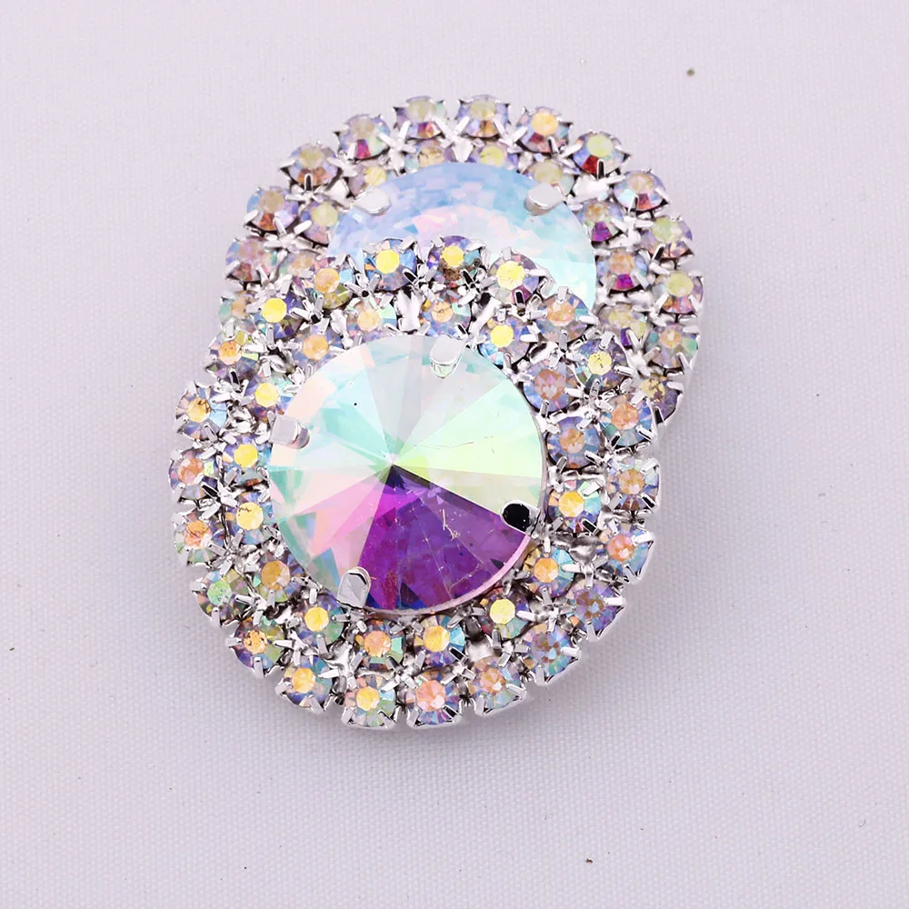 1 шт./лот пуговицы со стразами для пришивания одежды скрапбукинга с costura Швейные аксессуары 3