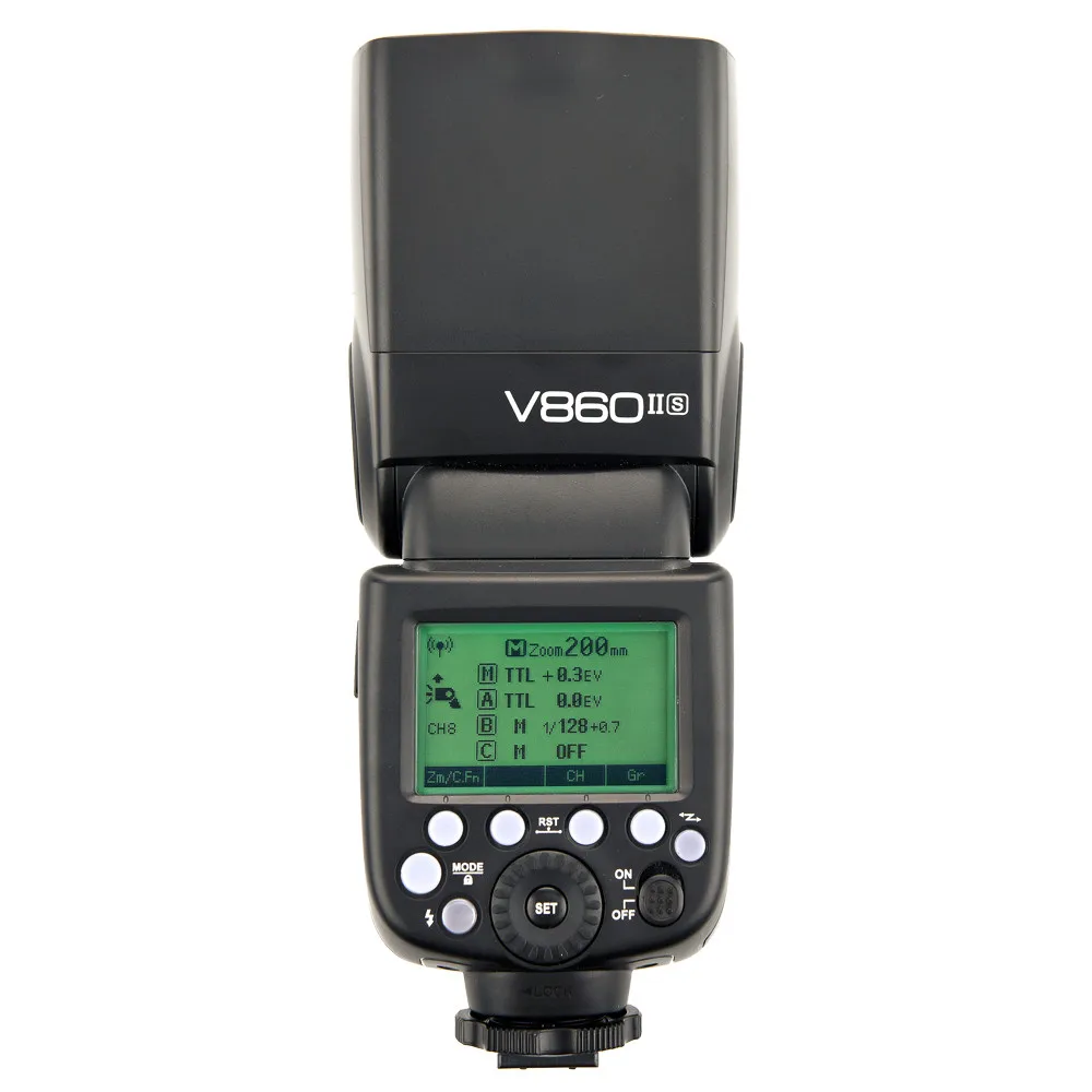 Godox V860II S GN60 HSS 1/8000s Выкл камера Вспышка Speedlite 2 4G Беспроводная X система с литиевой