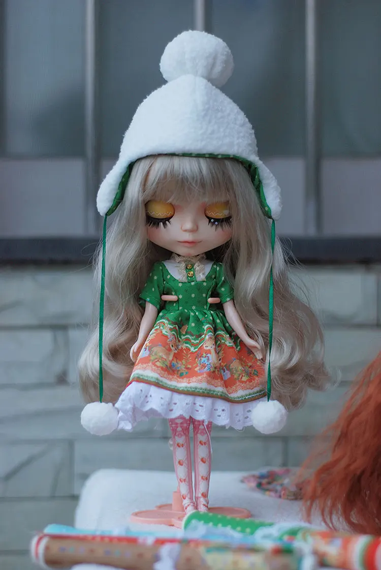 4 шт. шифоновая ткань для шитья кукольной одежды платье blyth юбка Лоскутная