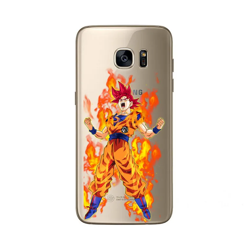 Телефонные чехлы для samsung Galaxy S6 крутые мальчишки мультфильм Dragon Ball TPU Чехлы мягкие
