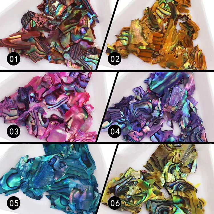 1 Набор Новое поступление 12 цветов натуральные ракушки украшения для ногтей