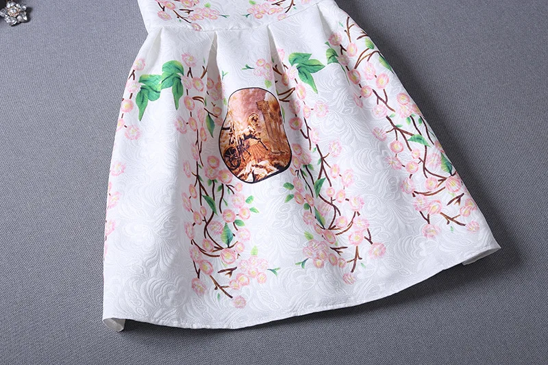 2018 autumn summer new retro swing Princess Dress Girls stamp his slim sleeveless vest dress 13~20 teen party | Детская одежда и